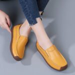 autumn single shoes for women flat-soled toe