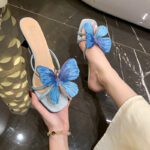 Matching high-heeled slippers with flower sandals for summer - Image 2