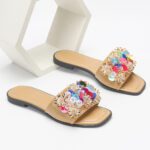 Cross-border foreign trade women's crystal diamond artificial shoes