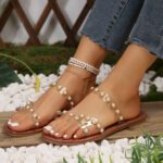 Foreign trade large size flat slippers for women