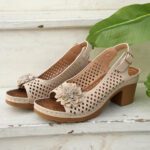 Cross-border large size flower high heel sandals for women - Image 3
