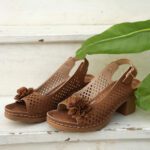 Cross-border large size flower high heel sandals for women - Image 5