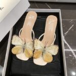 Matching high-heeled slippers with flower sandals for summer - Image 5