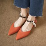 Fairy style pointed toe shallow flat shoes for women - Image 3