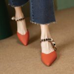 Fairy style pointed toe shallow flat shoes for women