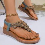 Summer New Bohemian Style Flip-Floor Beaded shoes - Image 4