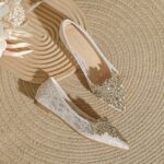 Main wedding dress engagement shoes women's flat bottom - Image 5