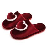 wedding slippers festive red pair of high-end morning - Image 5