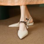 Fairy style pointed toe shallow flat shoes for women - Image 2