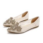 Main wedding dress engagement shoes women's flat bottom - Image 6