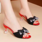 crystal heel comfortable Korean style slip-on shoes for women - Image 3