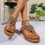 Summer New Bohemian Style Flip-Floor Beaded shoes - Image 6
