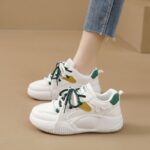 Genuine leather thick-soled women's shoes